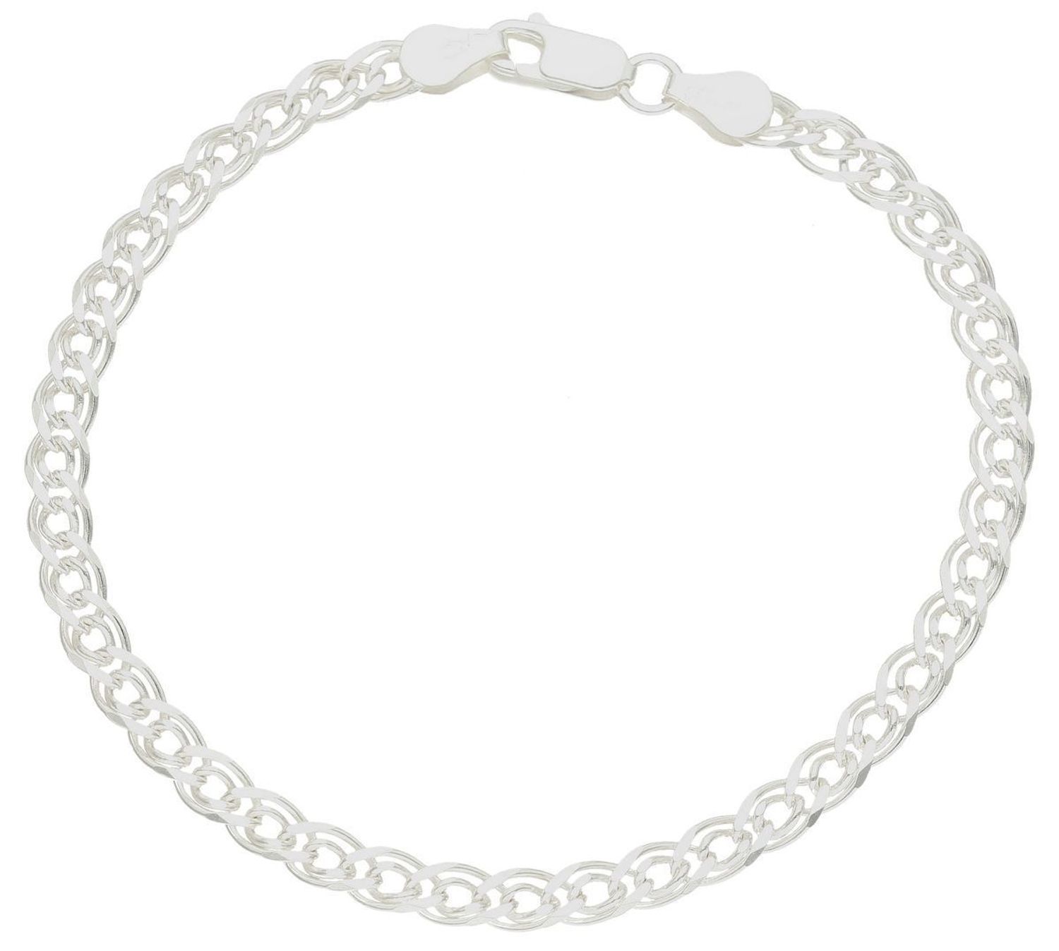 Bransoleta srebrna 925 mona lisa 925 5 mm DIA-BRA-759687-80-925 5mm. Bransoletka wykonana jest z najwyższej próby srebra 925 o splocie mona lisa. Bransoletka srebrna mona lisa o wadze 5,70 gram, długości 21 cm oraz szerokości 5 mm  (3).jpg